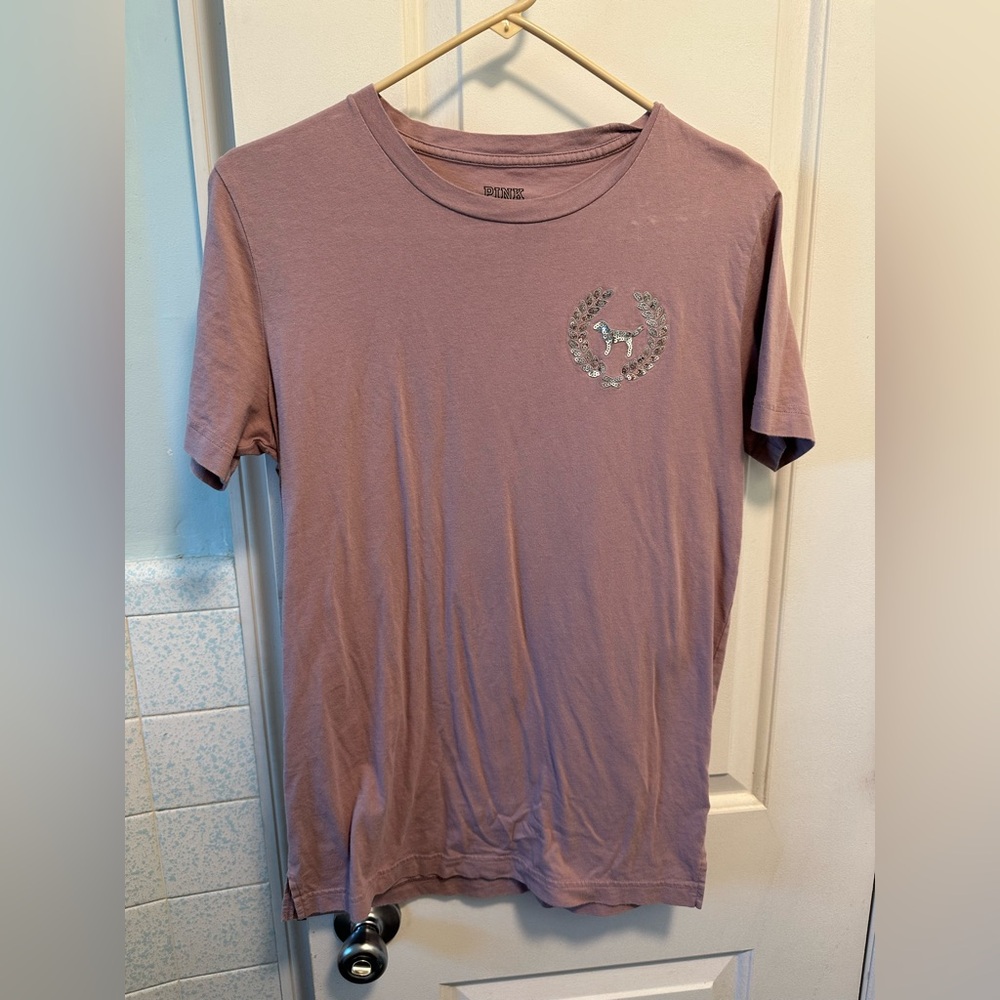 Victorias Secret Pink Bling Campus shirt